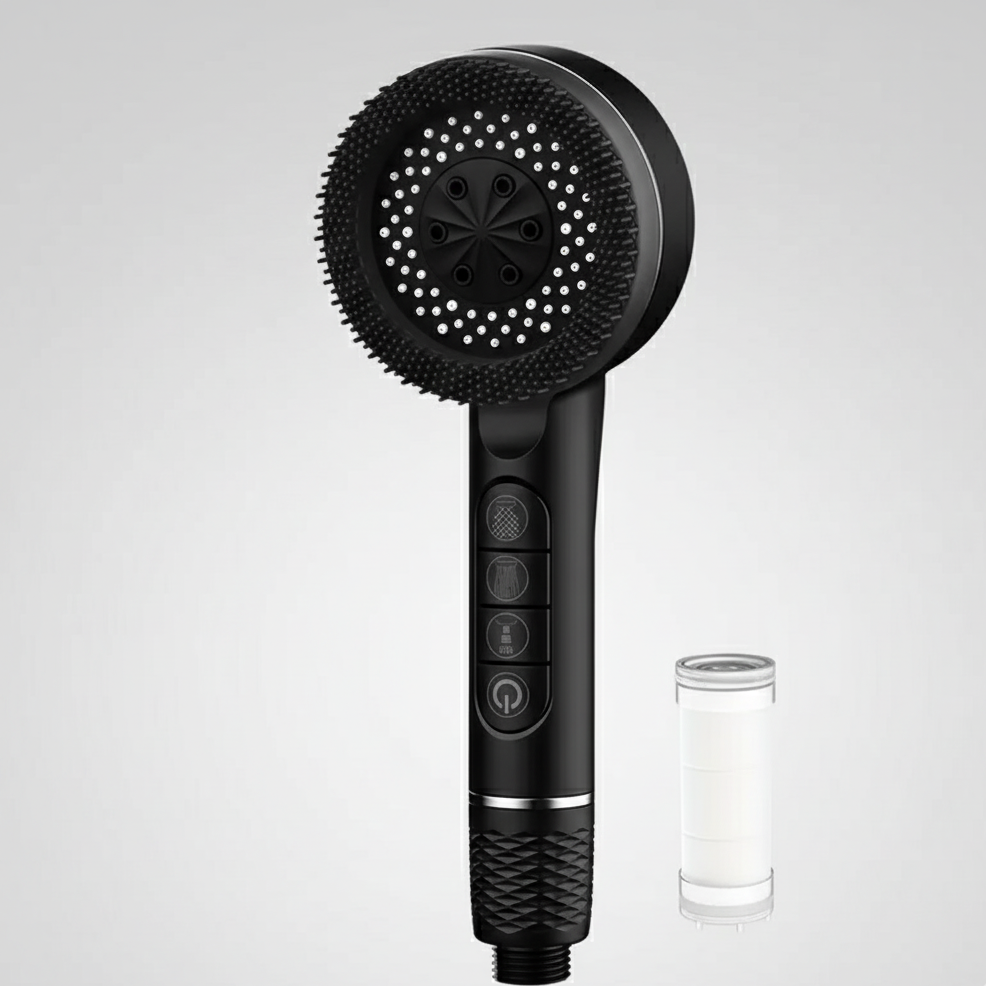 High-Pressure Hand Shower with 5 Spray Modes-Bedding & Bath > Bathroom Accessories-casanuva-casanuva