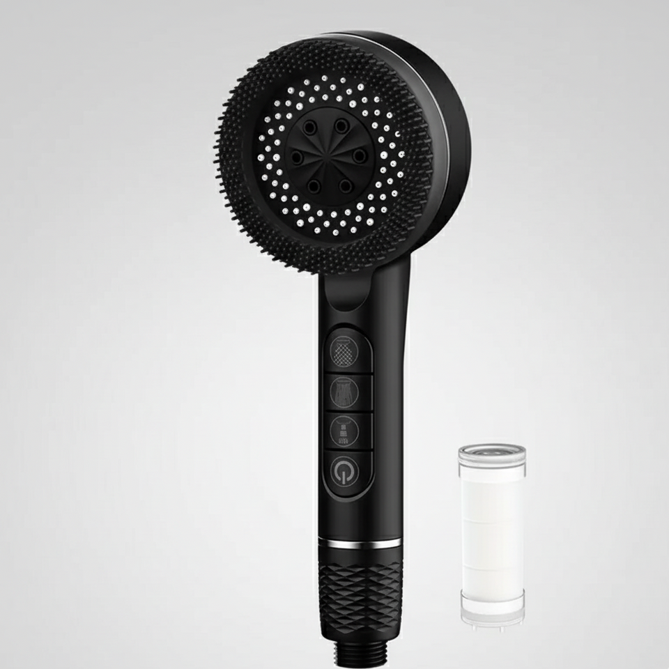 High-Pressure Hand Shower with 5 Spray Modes-Bedding & Bath > Bathroom Accessories-casanuva-casanuva