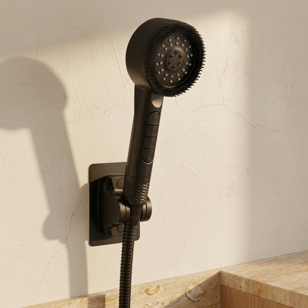 High-Pressure Hand Shower with 5 Spray Modes-Bedding & Bath > Bathroom Accessories-casanuva-casanuva