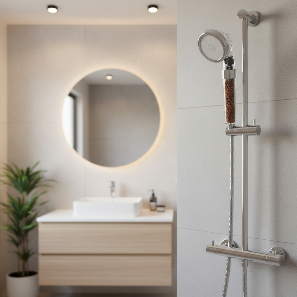High-Pressure Shower Head with Anion Filter and 3 Functions-Bedding & Bath > Bathroom Accessories-casanuva-casanuva