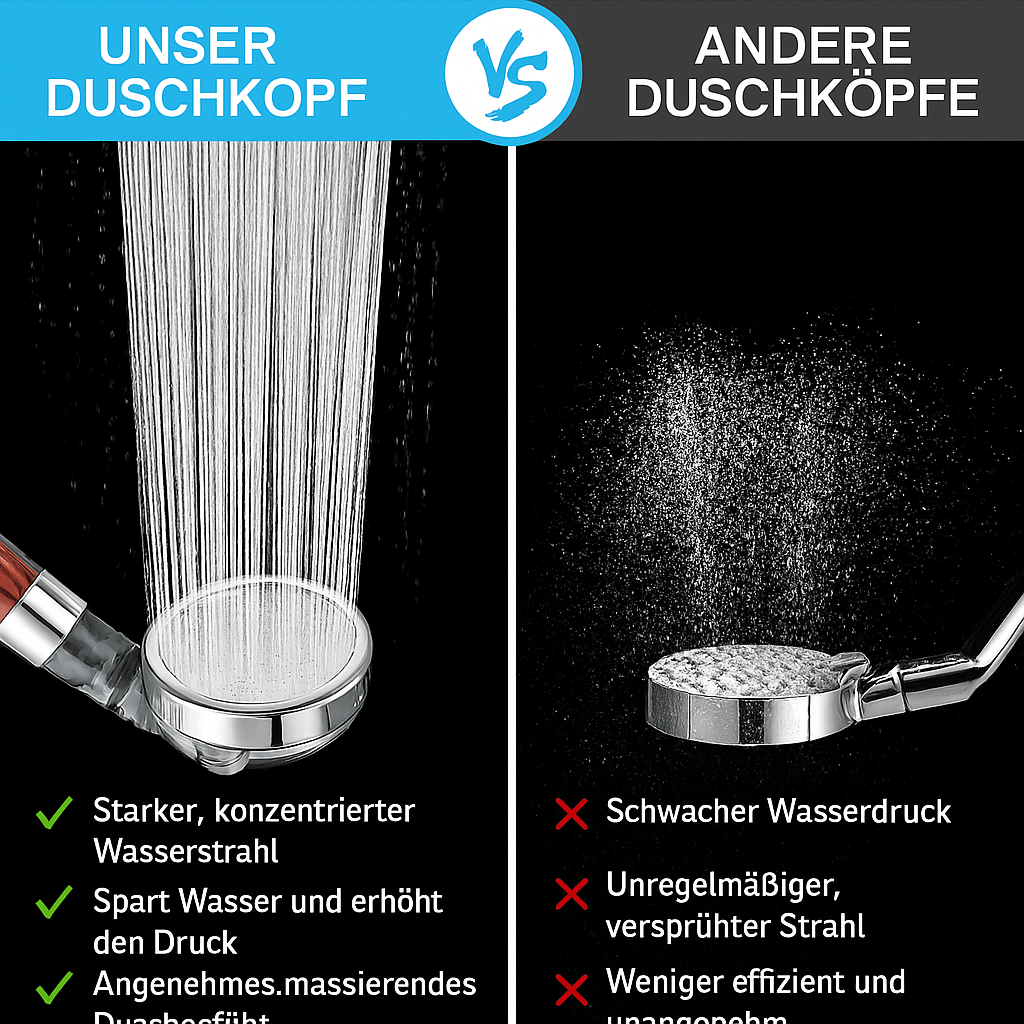 High-Pressure Shower Head with Anion Filter and 3 Functions-Bedding & Bath > Bathroom Accessories-casanuva-casanuva