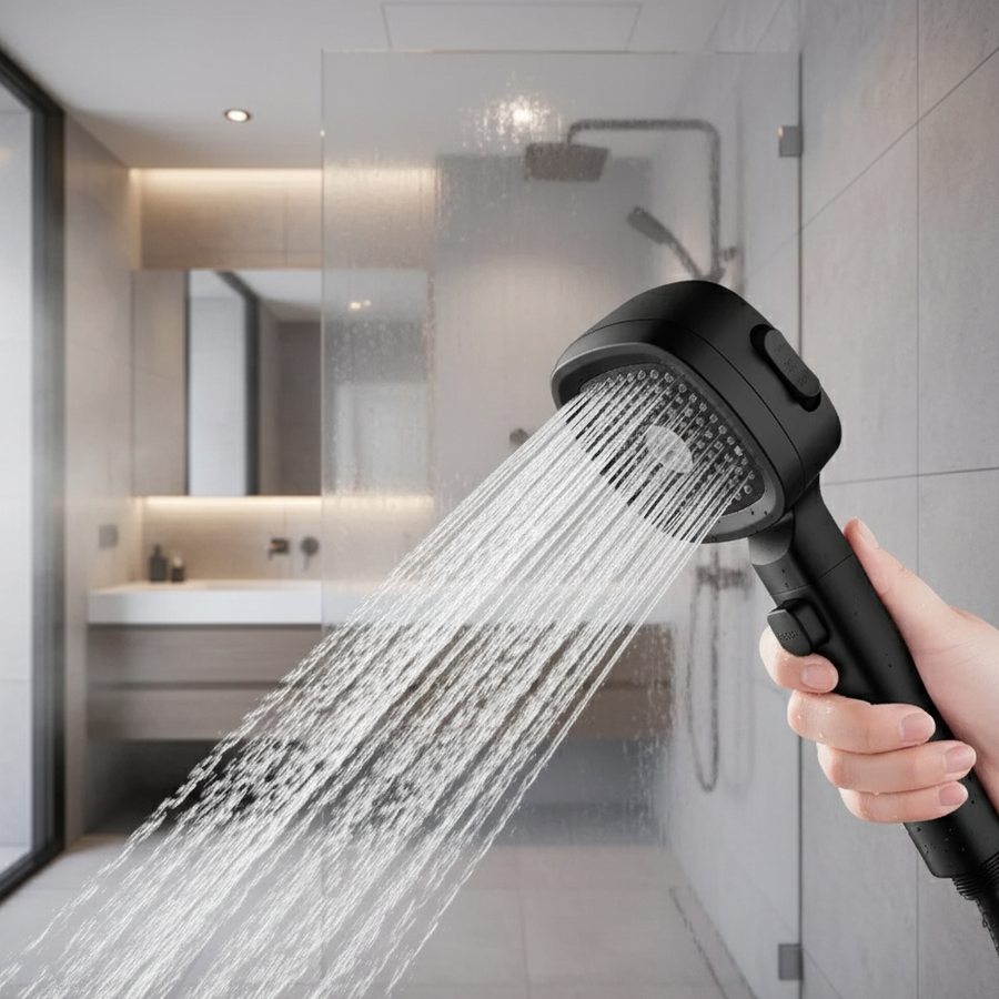 High-Pressure Showerhead with 3 Spray Modes Water-Saving ABS Material-Bedding & Bath > Bathroom Accessories-casanuva-casanuva