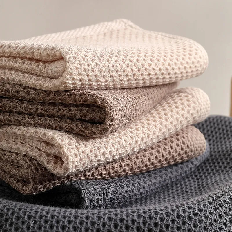 Honeycomb Towels 6-Pack Premium Absorbent Soft and Stylish-Bedding & Bath > Bath Towels-casanuva-casanuva