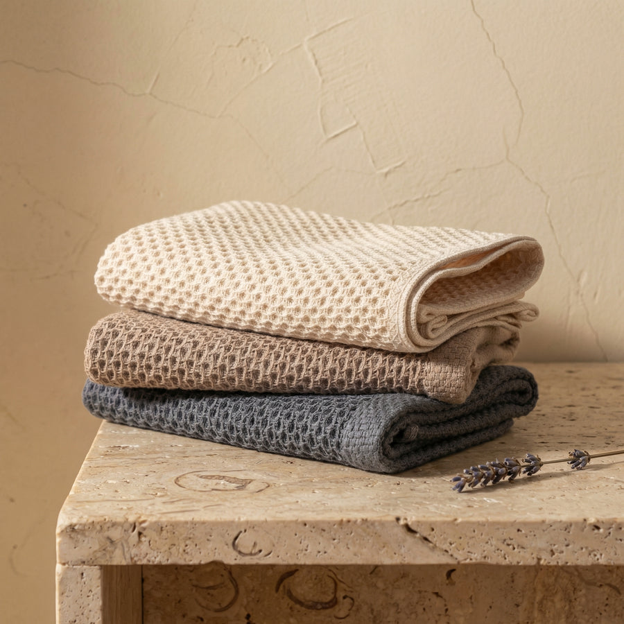 Honeycomb Towels 6-Pack Premium Absorbent Soft and Stylish-Bedding & Bath > Bath Towels-casanuva-casanuva