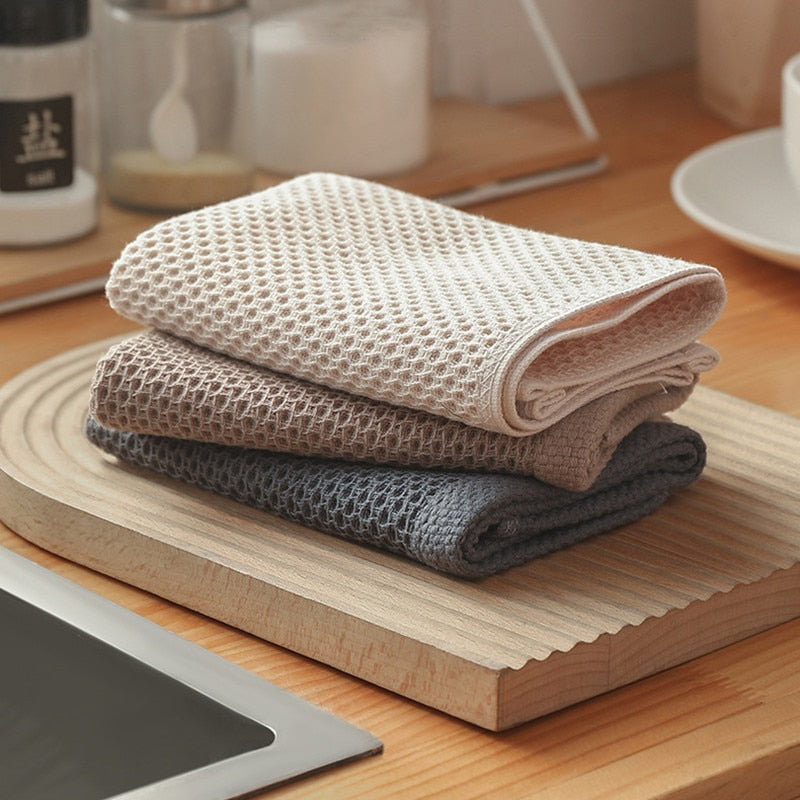 Honeycomb Towels 6-Pack Soft Absorbent Stylish Design-Bedding & Bath > Bath Towels-casanuva-casanuva