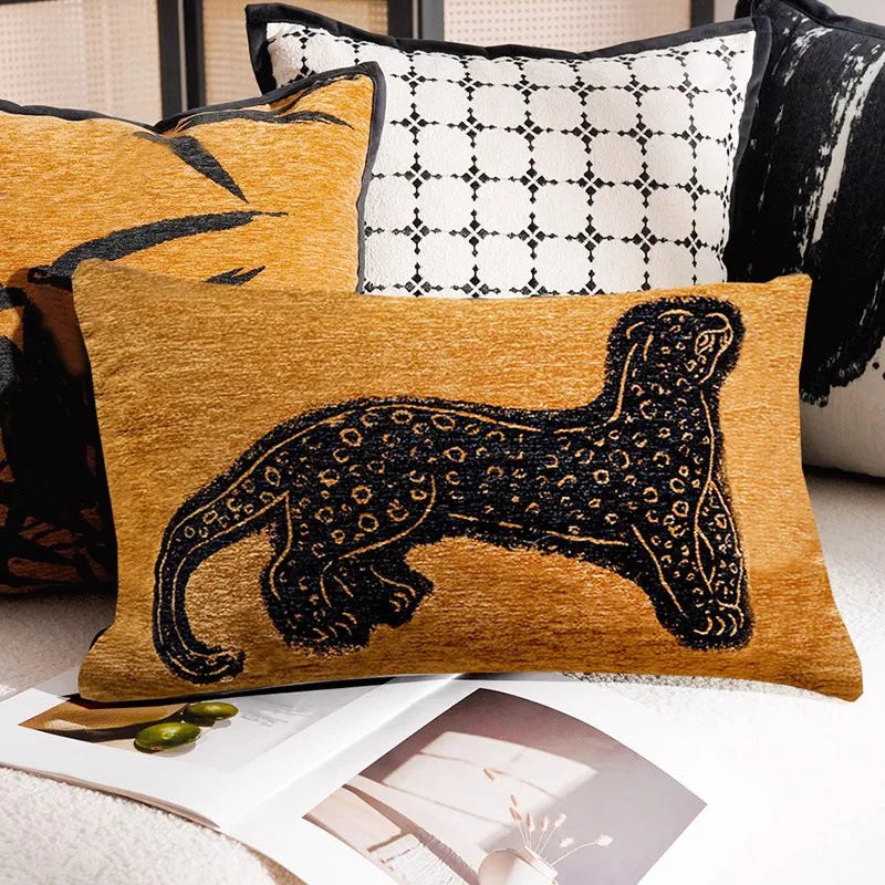 Horse Print Cushion with Luxury Embroidery and Soft Breathable Fabric-Covers & Textiles > Throw Pillows-casanuva-B - 30cm x 50cm-casanuva