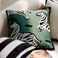 Horse Print Cushion with Luxury Embroidery and Soft Breathable Fabric-Covers & Textiles > Throw Pillows-casanuva-F - 45cm x 45cm-casanuva