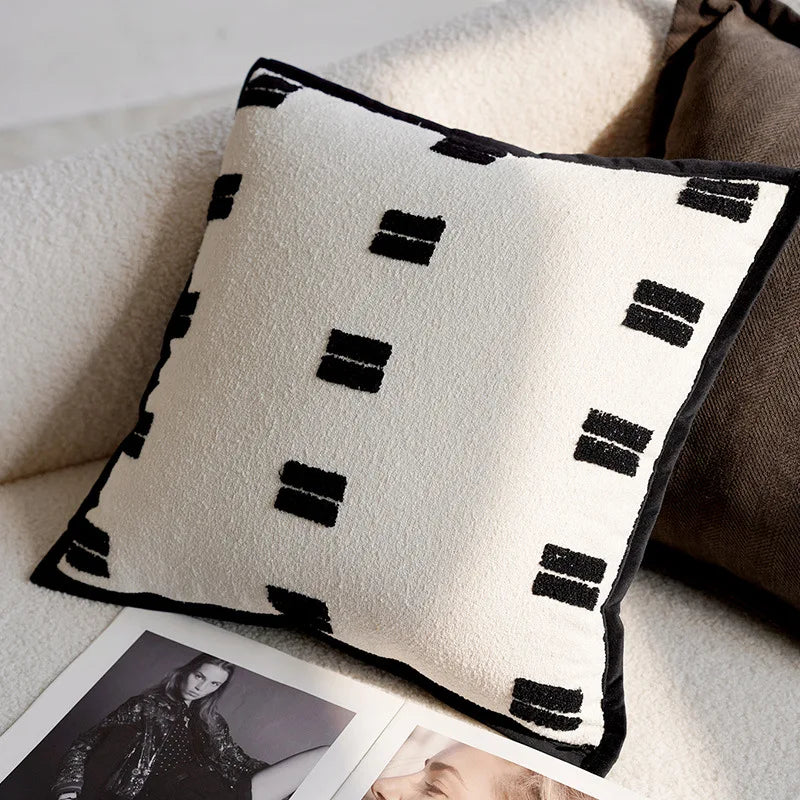 Horse Print Cushion with Luxury Embroidery and Soft Breathable Fabric-Covers & Textiles > Throw Pillows-casanuva-G - 45cm x 45cm-casanuva