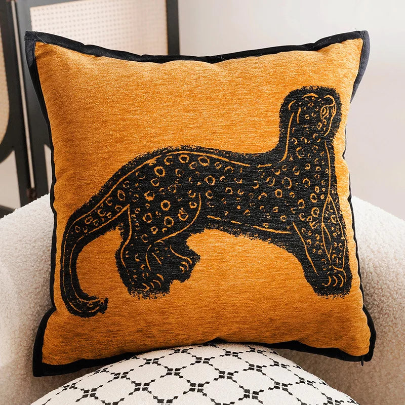 Horse Print Cushion with Luxury Embroidery and Soft Breathable Fabric-Covers & Textiles > Throw Pillows-casanuva-M - 45cm x 45cm-casanuva
