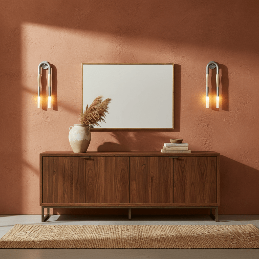 Horsehair Wall Light Fixture-Lighting > Wall Lights-casanuva-casanuva