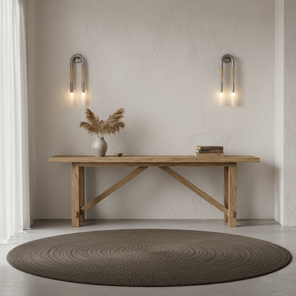 Horsehair Wall Light Fixture-Lighting > Wall Lights-casanuva-casanuva