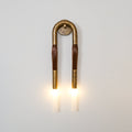 Horsehair Wall Light Fixture-Lighting > Wall Lights-casanuva-18cmx67cm-Bronze aged-casanuva