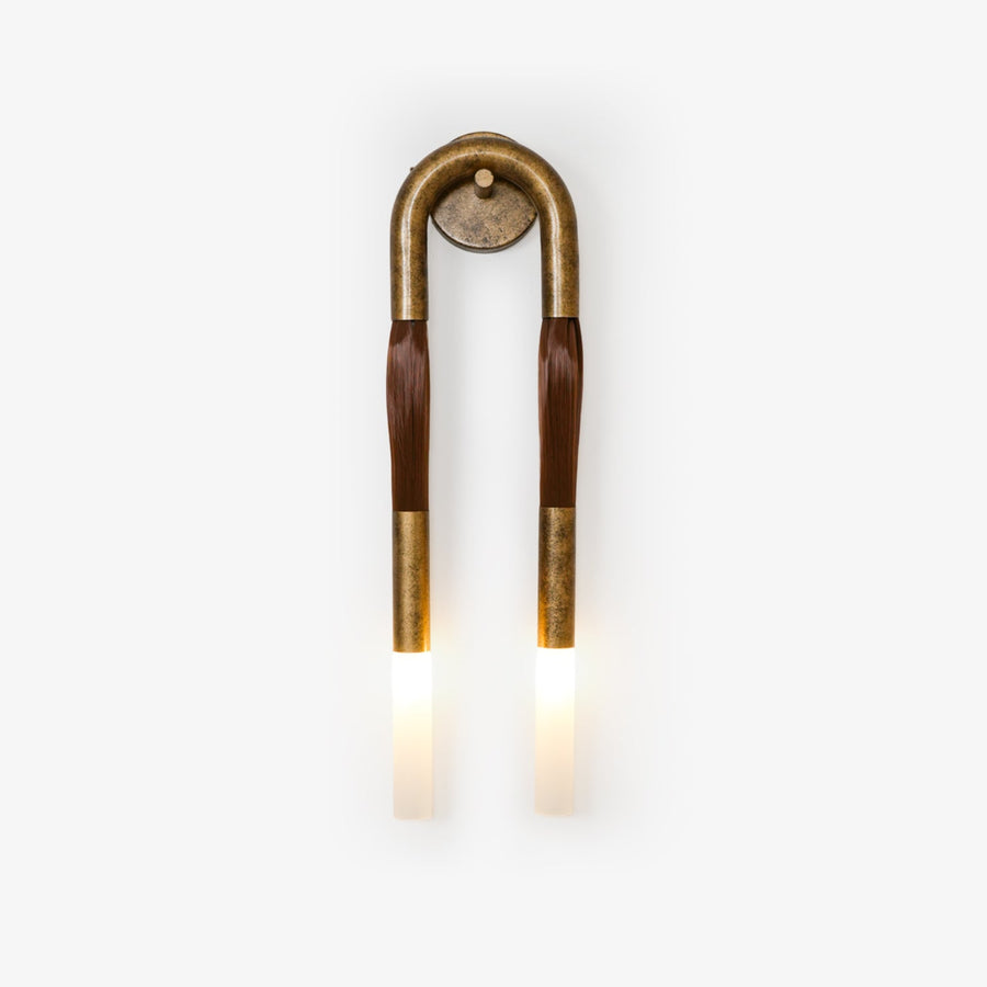 Horsehair Wall Light Fixture-Lighting > Wall Lights-casanuva-casanuva