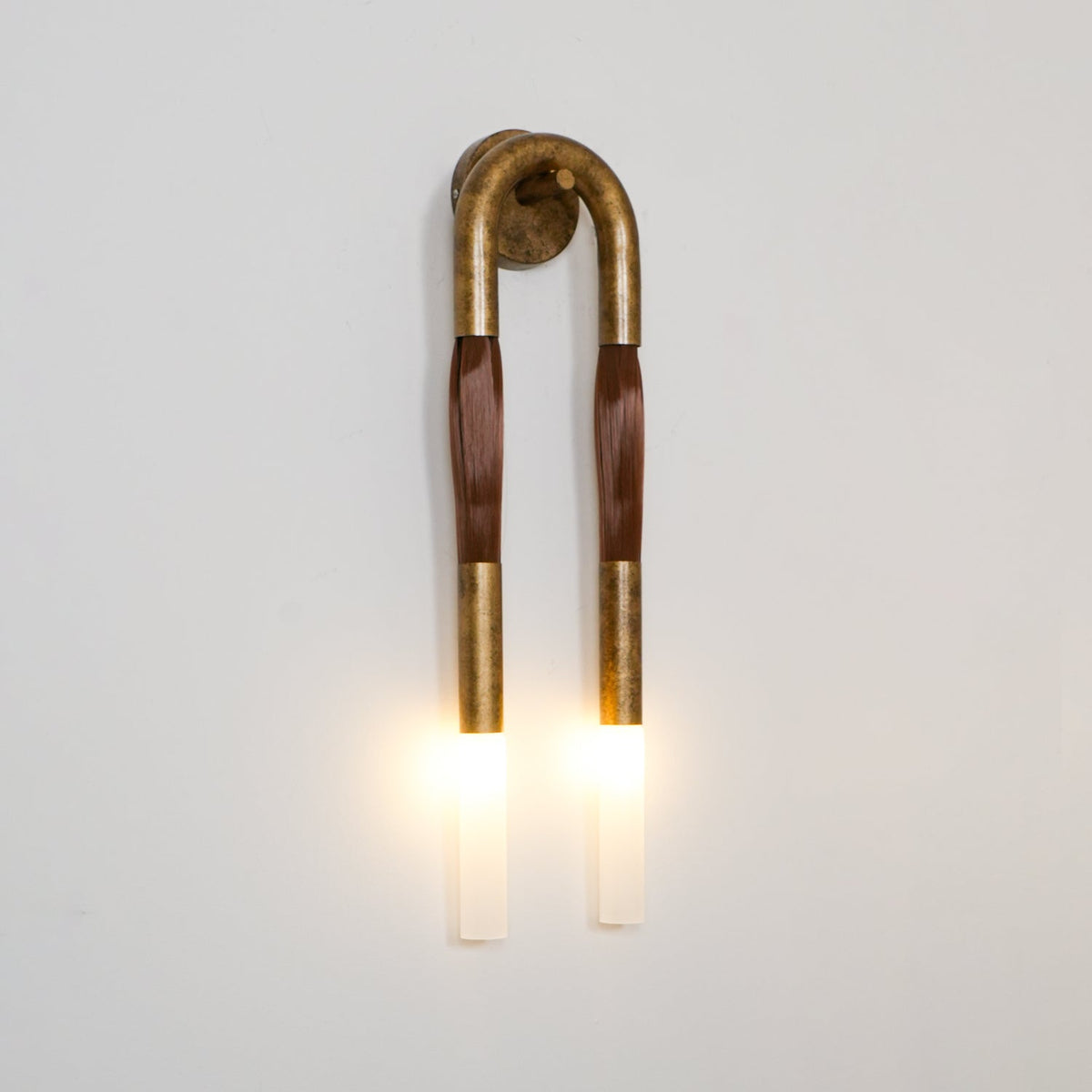 Horsehair Wall Light Fixture-Lighting > Wall Lights-casanuva-casanuva