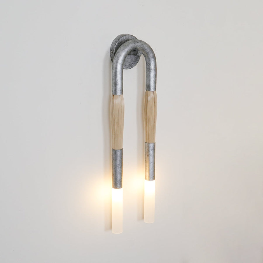 Horsehair Wall Light Fixture-Lighting > Wall Lights-casanuva-casanuva