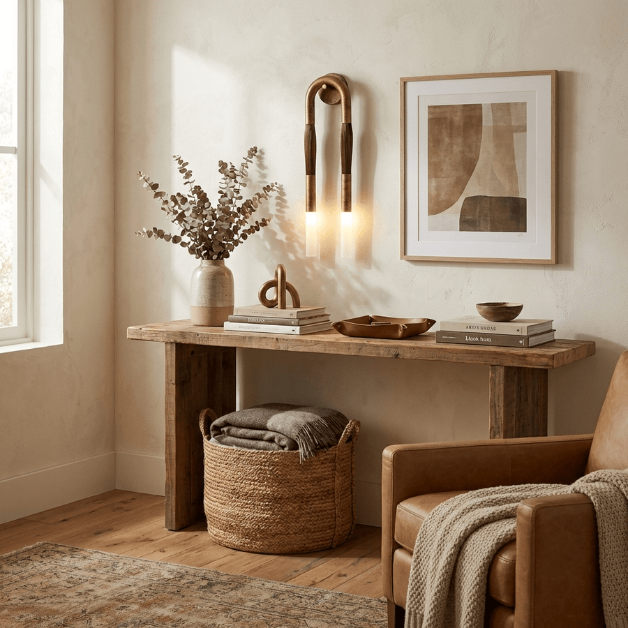 Horsehair Wall Light Fixture-Lighting > Wall Lights-casanuva-casanuva