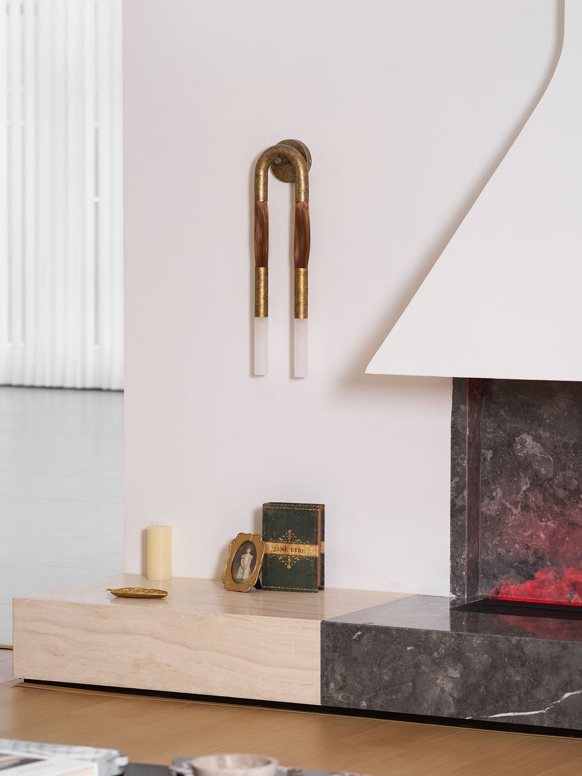 Horsehair Wall Light Fixture-Lighting > Wall Lights-casanuva-casanuva