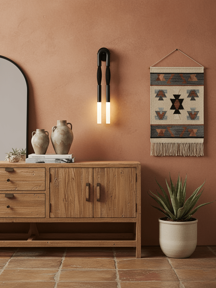 Horsehair Wall Light Fixture-Lighting > Wall Lights-casanuva-casanuva