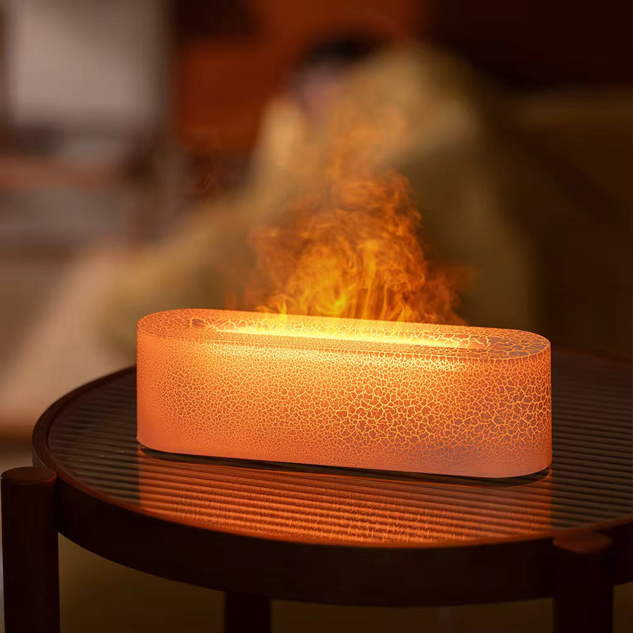 Humidifier and Firewood Storage Solution-Home Decor > Decorative Accessories-casanuva-Molten White-casanuva