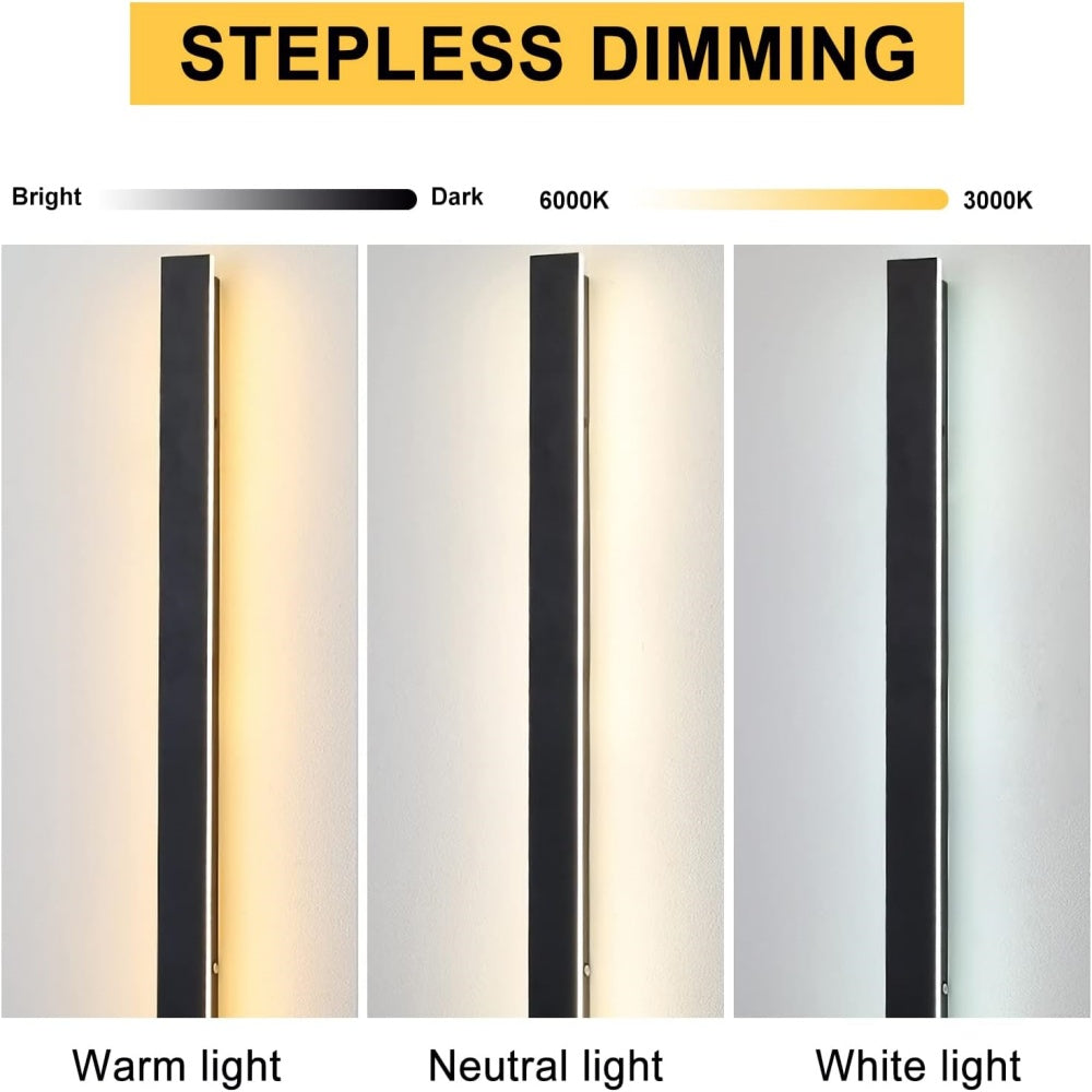 IP65 Black Acrylic LED Outdoor Wall Light-Lighting > Outdoor Lighting-casanuva-casanuva