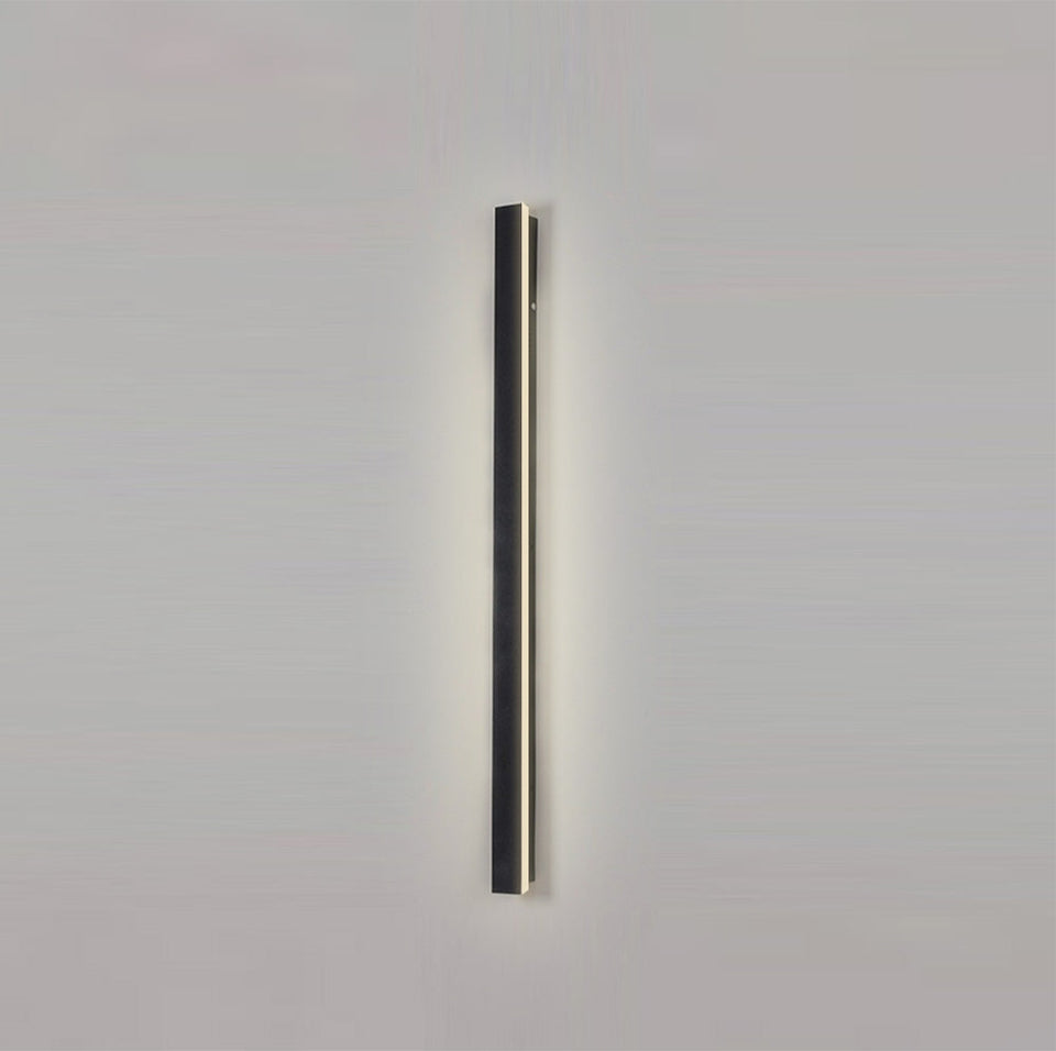 IP65 Black Acrylic LED Outdoor Wall Light-Lighting > Outdoor Lighting-casanuva-Black-W5*H30cm(7W)-Neutral Light-casanuva
