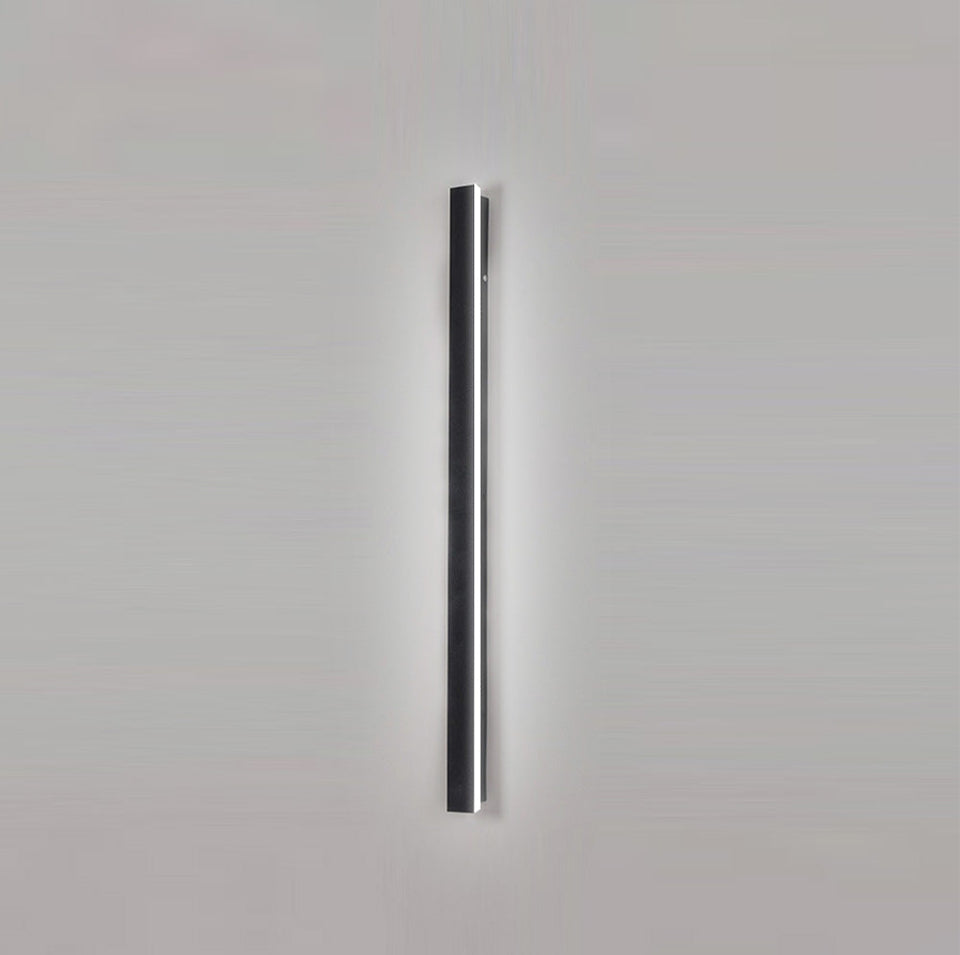 IP65 Black Acrylic LED Outdoor Wall Light-Lighting > Outdoor Lighting-casanuva-Black-W5*H30cm(7W)-White Light-casanuva