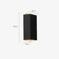 IP65 Black Aluminum LED Outdoor Wall Light-Lighting > Outdoor Lighting-casanuva-casanuva