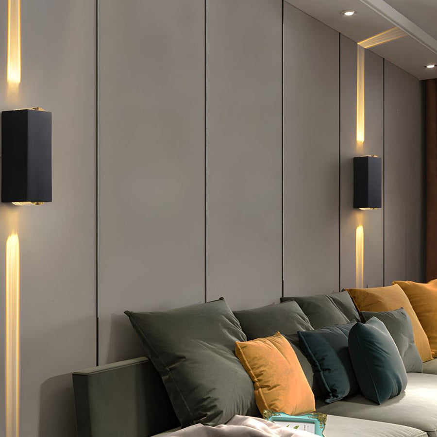 IP65 Black Aluminum LED Outdoor Wall Light-Lighting > Outdoor Lighting-casanuva-D8*H18cm-Warm Light-casanuva