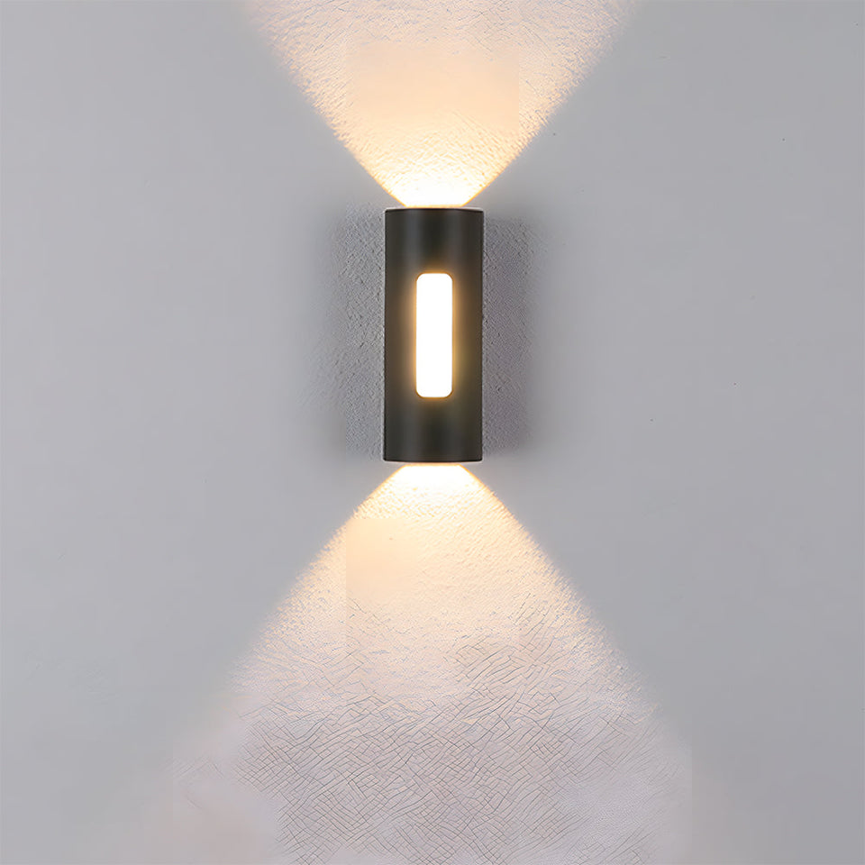 IP65 Black LED Outdoor Wall Light Warm Light-Lighting > Outdoor Lighting-casanuva-casanuva