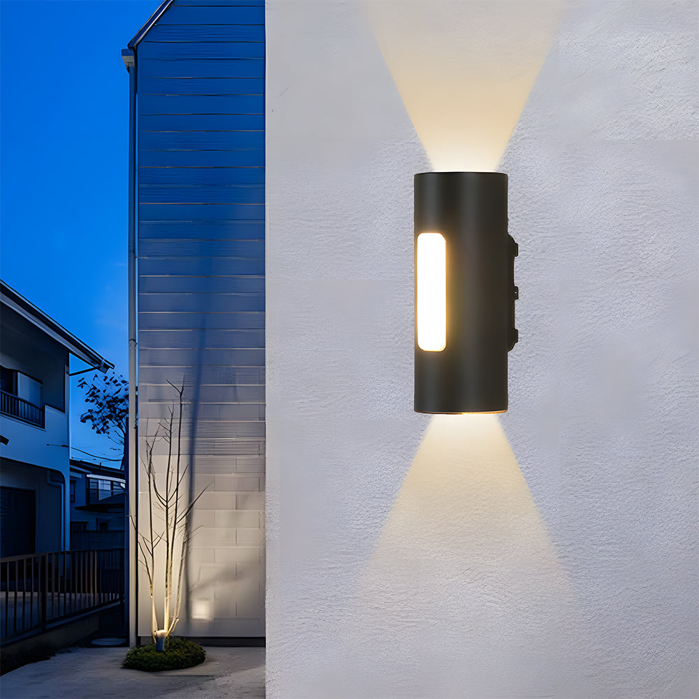 IP65 Black LED Outdoor Wall Light Warm Light-Lighting > Outdoor Lighting-casanuva-casanuva