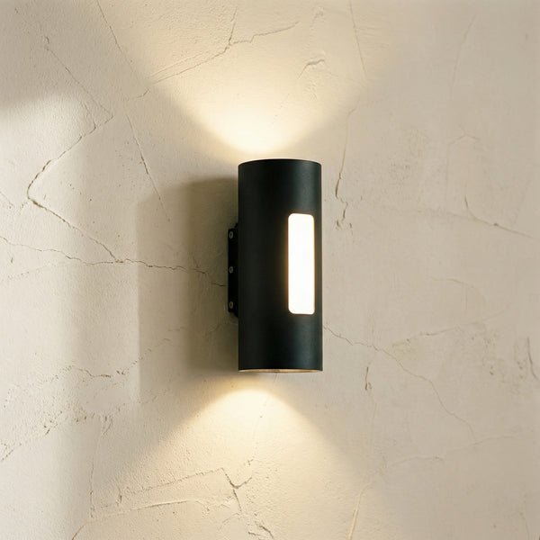 IP65 Black LED Outdoor Wall Light Warm Light-Lighting > Outdoor Lighting-casanuva-casanuva