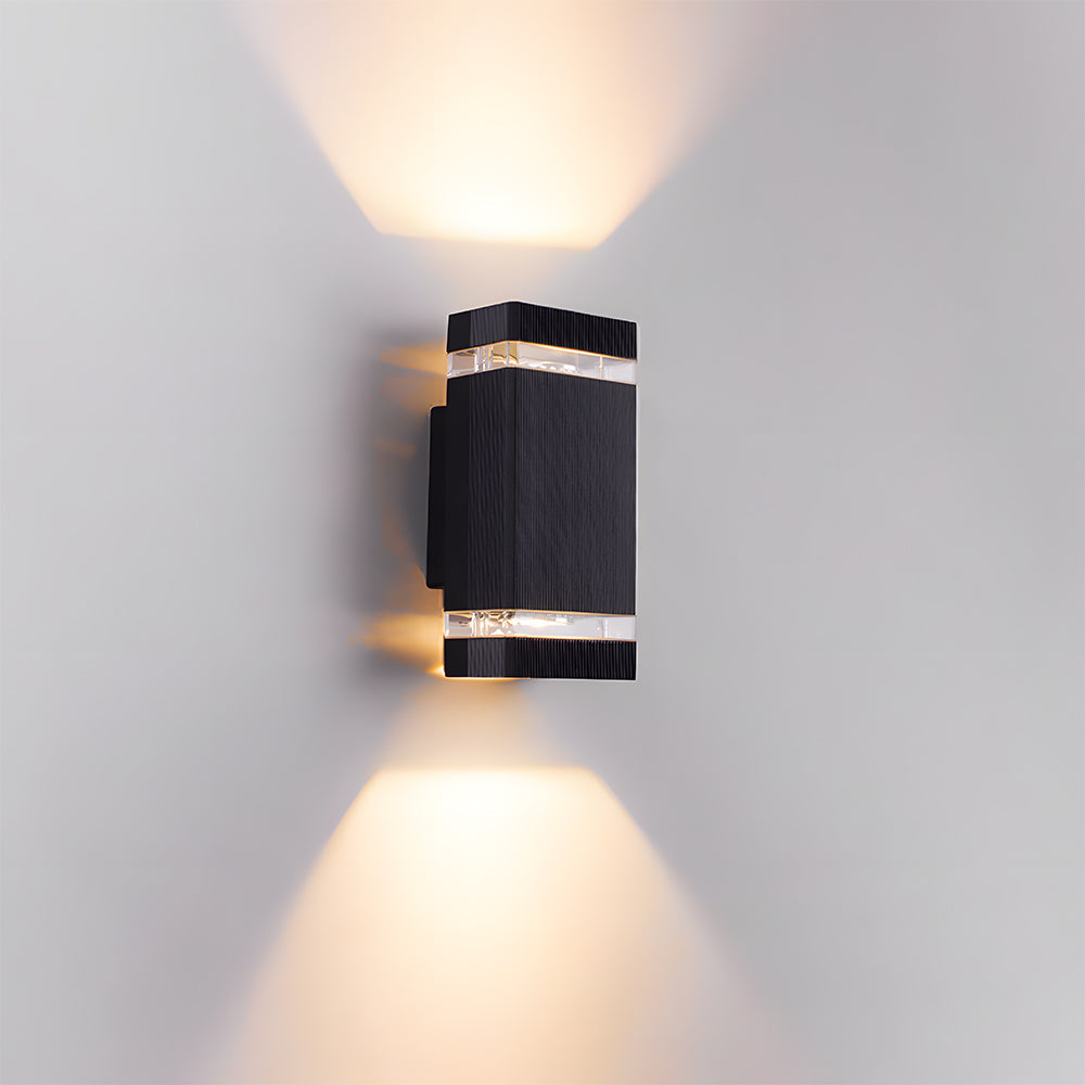 IP65 Black Outdoor Wall Light Up Down Design-Lighting > Outdoor Lighting-casanuva-casanuva