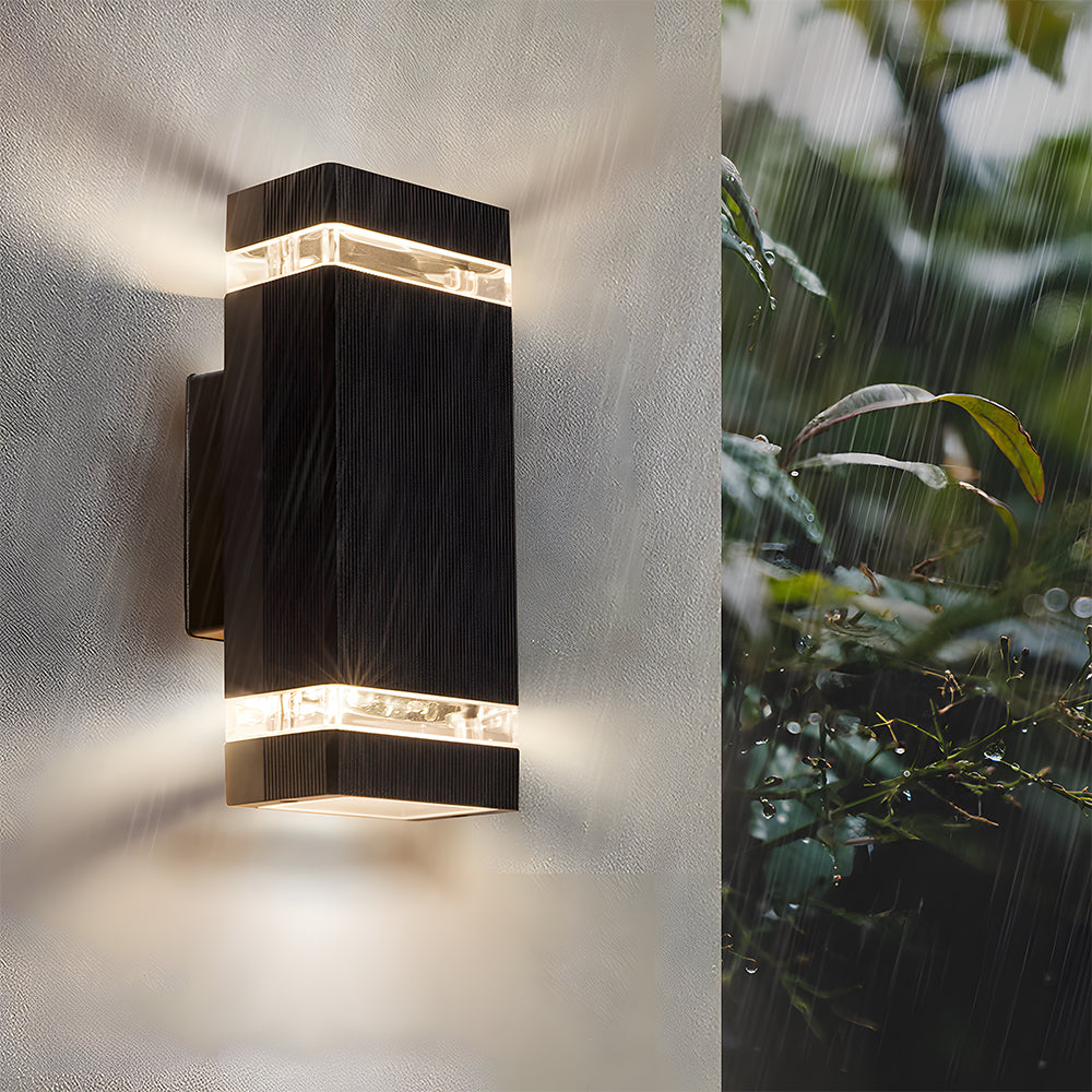 IP65 Black Outdoor Wall Light Up Down Design-Lighting > Outdoor Lighting-casanuva-casanuva