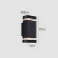 IP65 Black Outdoor Wall Light Up Down Design-Lighting > Outdoor Lighting-casanuva-casanuva