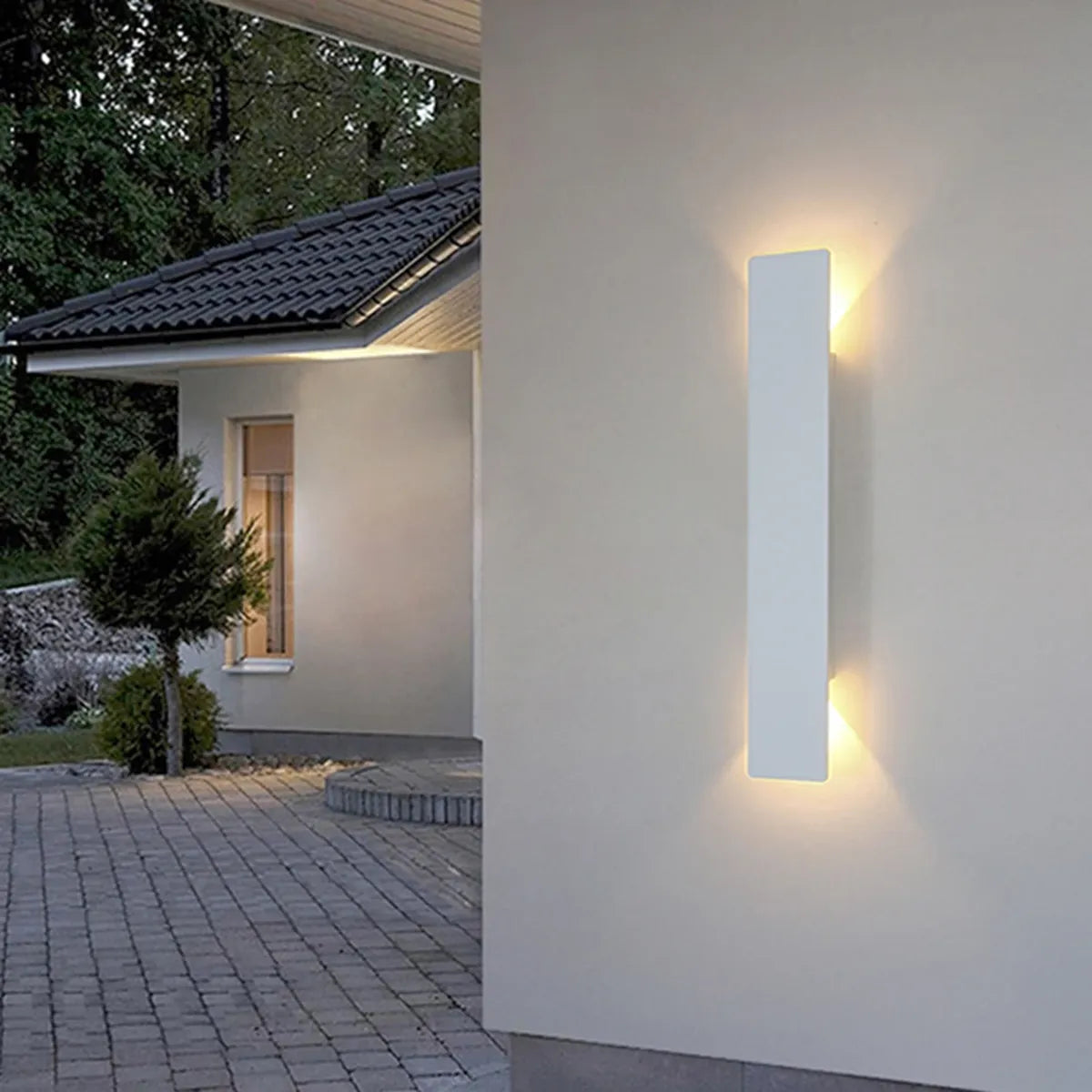 IP65 LED Outdoor Wall Light Set of 2 Aluminum Up-and-Down Fixtures-Lighting > Outdoor Lighting-casanuva-casanuva