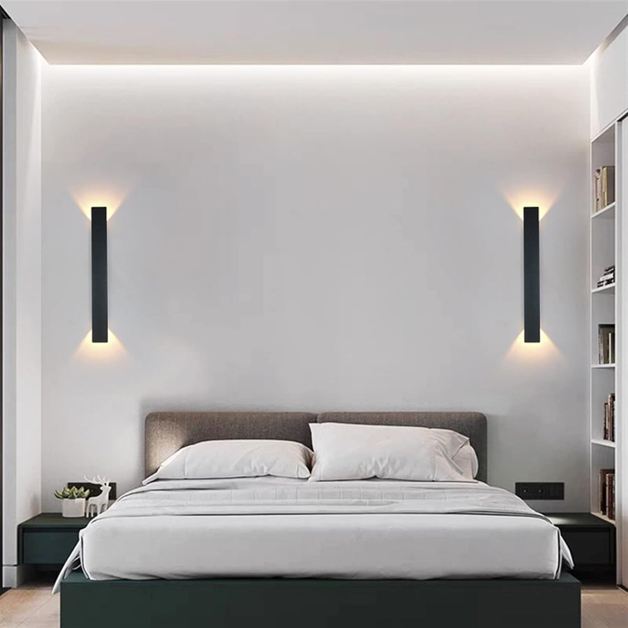 IP65 LED Outdoor Wall Light Set of 2 Aluminum Up-and-Down Fixtures-Lighting > Outdoor Lighting-casanuva-Black-L:20CM-White Light-casanuva