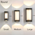 IP65 Waterproof Black Up Down Outdoor Wall Light for Garden Porch-Lighting > Outdoor Lighting-casanuva-casanuva
