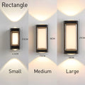 IP65 Waterproof Black Up Down Outdoor Wall Light for Garden Porch-Lighting > Outdoor Lighting-casanuva-casanuva