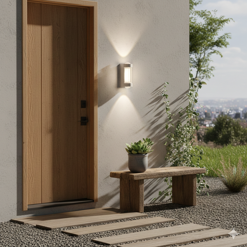IP65 Waterproof Outdoor Wall Light LED Up and Down Lamp-Lighting > Outdoor Lighting-casanuva-White-H9.5cm(8w)-Warm White-casanuva