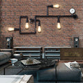 Industrial 5-Light Wall Sconce Lamp-Lighting > Wall Lights-casanuva-100V-120V-casanuva