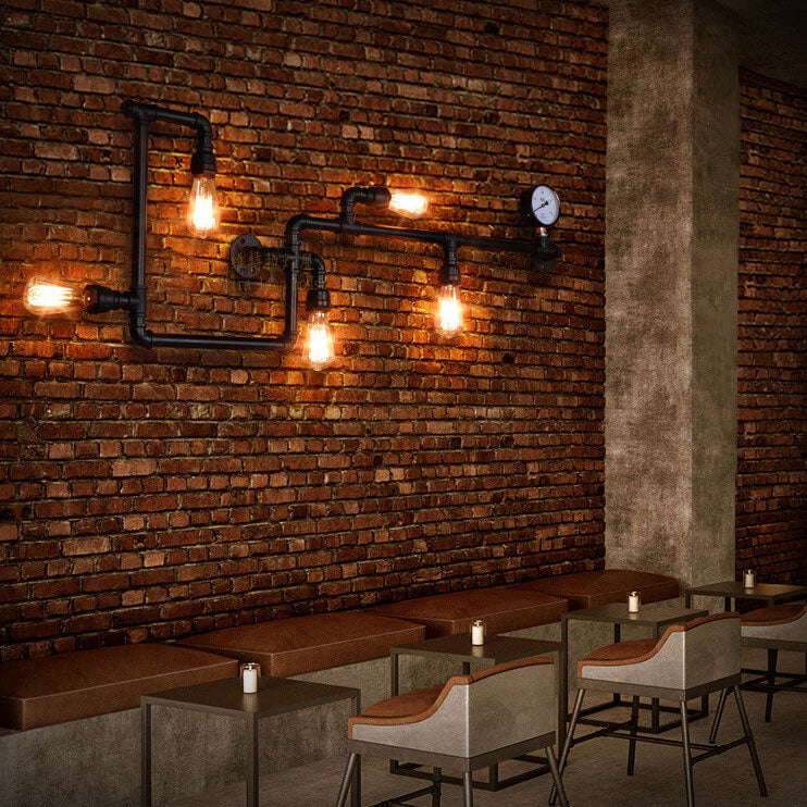 Industrial 5-Light Wall Sconce Lamp-Lighting > Wall Lights-casanuva-220V-240V-casanuva