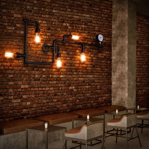 Industrial 5-Light Wall Sconce Lamp-Lighting > Wall Lights-casanuva-220V-240V-casanuva