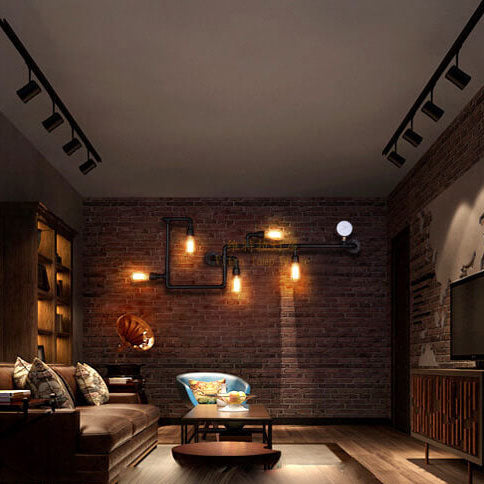 Industrial 5-Light Wall Sconce Lamp-Lighting > Wall Lights-casanuva-casanuva