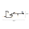 Industrial 5-Light Wall Sconce Lamp-Lighting > Wall Lights-casanuva-casanuva