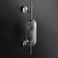 Industrial Glass Shade Wall Sconce Lamp with Iron Finish for Bedroom-Lighting > Wall Lights-casanuva-casanuva