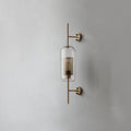 Industrial Glass Shade Wall Sconce Lamp with Iron Finish for Bedroom-Lighting > Wall Lights-casanuva-casanuva