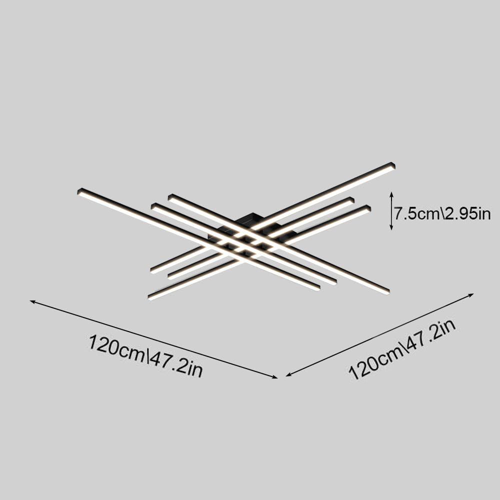 Industrial Iron Semi Flush LED Ceiling Light-Lighting > Ceiling Lights-casanuva-casanuva