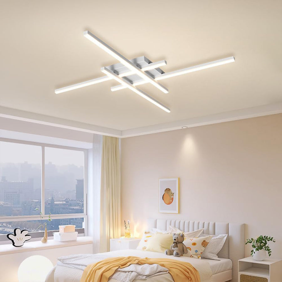 Industrial Iron Semi Flush LED Ceiling Light-Lighting > Ceiling Lights-casanuva-casanuva