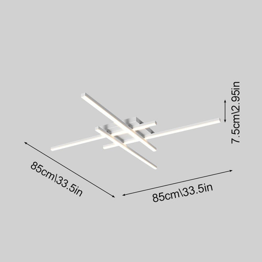 Industrial Iron Semi Flush LED Ceiling Light-Lighting > Ceiling Lights-casanuva-casanuva