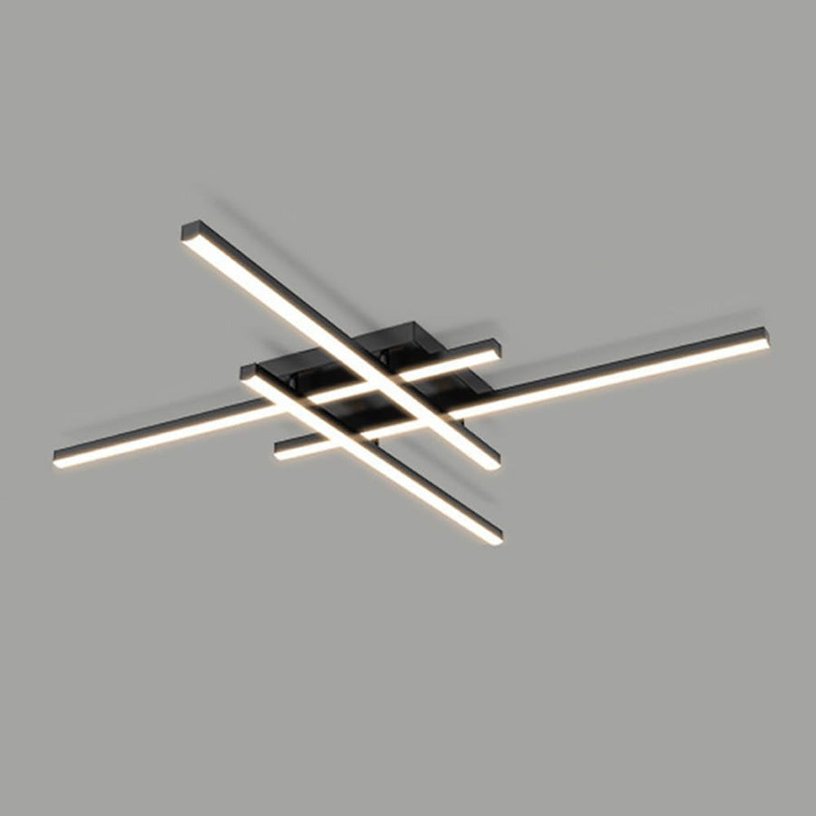 Industrial Iron Semi Flush LED Ceiling Light-Lighting > Ceiling Lights-casanuva-casanuva